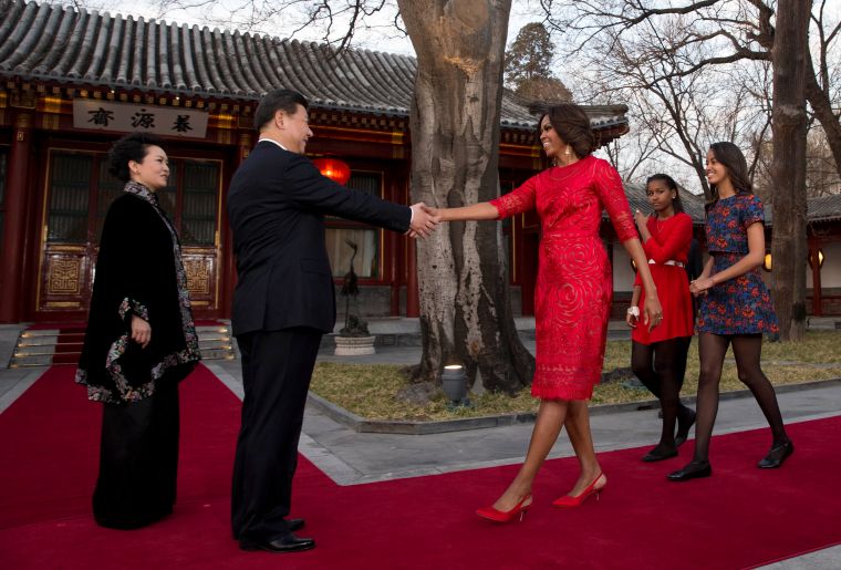First Lady Michelle Obama, Malia and Sasha Obama Visit China